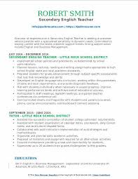 You'll need to have achieved a standard equivalent to grade c/4, or above, in the gcse examinations in. Secondary English Teacher Resume Samples Qwikresume