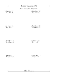 { x 2 + y 2 = 9 x 2 − y = 9 { 9 x 2 + y 2 = 9 y = 3. Systems Of Linear Equations Two Variables A