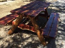 6 Ft Live Edge Eastern Red Cedar Picnic Table Rustic Picnic Table Poverty Gulch Rustics Picnic Table Rustic Patio Furniture Red Cedar