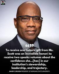 Billionaire philanthropist MacKenzie Scott has made a historic $63 million  donation to Morgan State University, marking the largest single gift in the  school's 157-year history.⁠ ⁠ The unrestricted gift to Morgan State