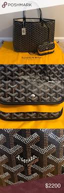 Black And Yellow Totes Dimensions Goyard St Louis Tote Monogram Chevron Gm Black Boutique Goyard Bag Goyard St Louis Tote