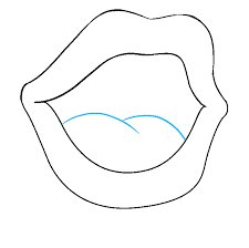 Now you should add volume to your drawing in order to make the lips appear natural. How To Draw A Mouth And Tongue Really Easy Drawing Tutorial