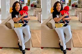 She gave birth to her and her partner's only child yet, although kolawole ajeyemi has a teenage daughter from a previous relationship. Toyin Abraham Buys Cars For Son To Celebrate His 1st Birthday Naijassador
