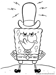 Find dot to dots, exercises for kids and toddlers, illustrations, vector clipart, black and white pictures. Dibujo Para Colorear De Bob Esponja Sonriente Llevendo En Su Cabeza Un Sombrero Spongebob Coloring Spongebob Drawings Coloring Pages For Kids