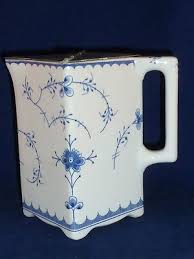 Unusual Antique Villeroy Boch Wallerfangen Meissen Blue And White Lidded Jug Blue Glassware Blue And White Blue And White China