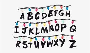 Stranger Things Clipart Stranger Things Alphabet Wa Stranger Things Sticker Stranger Things Alphabet Wall Stranger Things Font