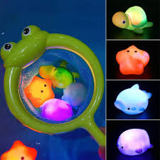 Bath tubs offer you and your baby comfort and safety. Flashing Color Changing Light In Water 5 Pack Light Up Bath Toys Floating Rubber Bathtub Toys