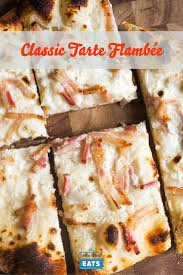 Classic Tarte Flambee Alsatian Pizza With Fresh Cheese Onions And Bacon Recipe Recipe Recipes Savory Tart Serious Eats
