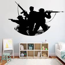 1,801 cool wall sticker products are offered for sale by suppliers on alibaba.com, of which packaging labels accounts for 1%, wallpapers/wall coating accounts for 1. Soldier Military War Army Cool Wall Decal Boys Room Decoration Vinyl Wall Sticker Art Decor Poster Bedroom Diy Stickers Y29 Wall Stickers Aliexpress