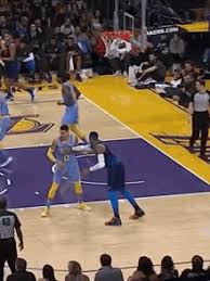 Watch the full video | create gif from this video. Westbrook Dunk On Curry Gifs Tenor