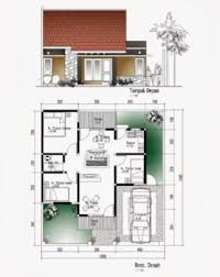 Desain rumah 3 kamar berikutnya adalah dengan memperluas bagian garasi mobil dan taman depan di teras rumah. 20 Gambar Denah Rumah Ukuran 8x10 3 Kamar Tidur Denah Rumah Rumah Minimalis Desain Rumah