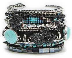 Hipanema black brazilian bracelet Carbone : Amazon.co.uk: Jewellery