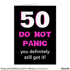 Happy 50th Birthday Card Printable Free Funny 50th Birthday Card For Women Zazzle Com In 2020 50th Birthday Funny 50th Birthday Cards 50th Birthday Cards For Women