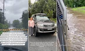 Makeup Artist Gemma Nichols Braves Nsw Floods For Bride S Central Coast Wedding Daily Mail Online