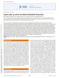 Maybe you would like to learn more about one of these? Pdf Urgent Wake Up Call For The National Basketball Association