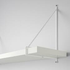 Ikea white metal wall shelf. Bergshult Pershult White White Wall Shelf 120x20 Cm Ikea