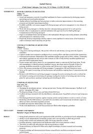 corporate recruiter resume samples