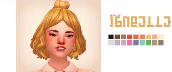 Zebrazest Isabelle Hair Here S Another Hair For Y All Inspired By The Hairstyle Isabelle Sports In Animal Crossing The Sims 4 Skin Sims Animal Crossing Hair