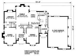 Download house floor plan design with dimension detail. Traditional Style House Plan 3 Beds 2 5 Baths 3327 Sq Ft Plan 20 2300 Builderhouseplans Com