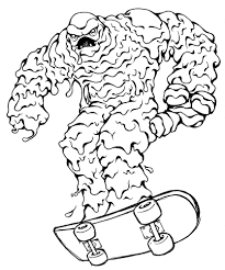 Sketching the design for a monster and inking the illustration of a creature. Lava Monster By Paul Gubernachuk Redbubble