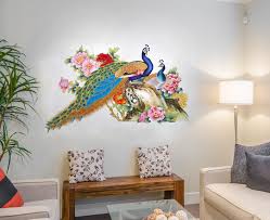 Check out our living room decal selection for the very best in unique or custom, handmade pieces from our wall decals & murals shops. Decals Design Wall Sticker For Living Room Peacock Birds Nature Pvc Vinyl Multicolor Amazon In Home Kitchen