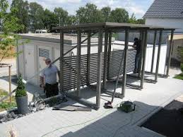 Holzunterstand Fur Unser Kaminholz Holzunterstand Kaminholz Holzschuppen