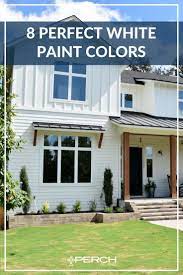 Farmhouse exterior paint colors 2019 exterior colors. The Best White Modern Farmhouse Exterior Paint Colors White Exterior Houses Exterior Paint Colors For House White Exterior Paint