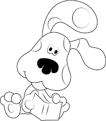 Free printable blues clues coloring pages for kids Blue S Clues Reading Book Coloring Page Free Printable Coloring Pages For Kids
