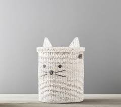 Check spelling or type a new query. Kitty Shaped Wicker Hamper Kids Storage Pottery Barn Kids