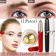 If you can't stand getting your upper lip and cheeks threaded or waxed. 1 Pc Pen Shape Electric Eyebrow Trimmer Makeup Painless Eye Brow Epilator Mini Shaver Razors Portable Facial Hair Remover Wish