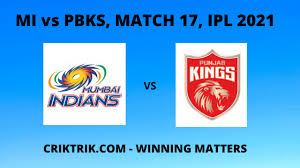 A struggling punjab kings (pbks) will face a strong mumbai indians (mi) in the 17th match of ipl 2021 at the ma chidambaram stadium in chennai. Mhdq0n5j3qr45m