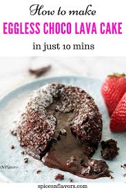 This Easy Dominos Style Eggless Choco Lava Cake Is A Best And Tasty Dessert Made In Ramekins Perfect For Two Lear Lava Cakes Choco Lava Cake Recipe Choco Lava