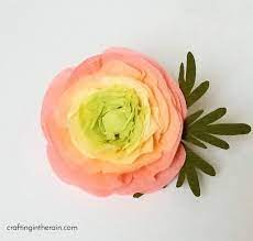 Cutting crepe paper with the cricut maker. How To Make Crepe Paper Ranunculus Crafting In The Rain