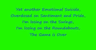 Marillion Script For A Jesters With Lyrics Lyrics The Game Is Over Songs