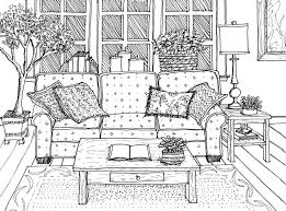 Interior Line Drawing Interior Rendering Perspective Drawing Interior Design Drawings