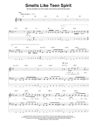 Smells Like Teen Spirit by Nirvana Sheet Music for Bass Guitar Tab at Sheet  Music Direct