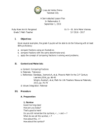Writing equivalent fractions (grade 5). Comparing Fractions Semi Detailed Lesson Plan