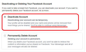 How to deactivate messenger 2021. How To Deactivate Your Facebook Account And Messenger Robots Net