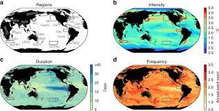 Arriva all'80% e nel 500 a 90%. A Global Assessment Of Marine Heatwaves And Their Drivers Nature Communications