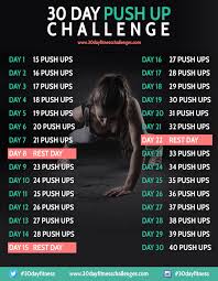 30 Day Push Up Challenge Say Yes To Happy