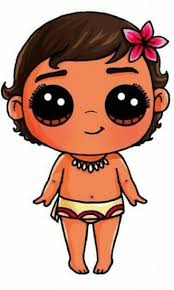 De poppetjes van kawaii zijn ook vaak wat dikker. Draw So Cute Moana Novocom Top