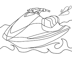 Everyone would love to play on the beach, especially when it is summer. Jet Ski Coloring Pages Online