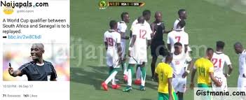 Bafana bafana are chasing a ninth title whereas the guests, senegal want to add cosafa cup to the wafu trophy they won in west africa. Fifa Orders South Africa Vs Senegal World Cup Qualifier Match To Be Replayed After Match Fixing Gistmania