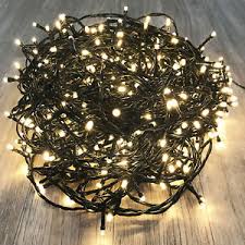 Weihnachtsbeleuchtung und led lichterketten für innen. 400er Led Lichterkette Grunes Kabel Weihnachtslichterkette Innen Aussen Warmweiss Ebay