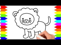 Cara Menggambar Singa Yang Mudah Belajar Menggambar Dan Mewarnai Anak Sd Tk Dan Paud Youtube