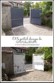 Et Le Portail Changea De Couleur Repeindre Un Portail Metallique Portail Portail Metal Repeindre Portail Fer