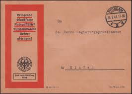 Ein zentrales reichsmilitäramt hat es im kaiserreich nie gegeben. Frei Durch Ablosung Reichsministerium Des Innern Rohrpost Potsdam 23 5 44 Philmaster