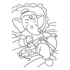 Printable coloring and activity pages are one way to keep the kids happy (or at least occupie. 10 Cute Lord Ganesha Coloring Pages For Your Little One