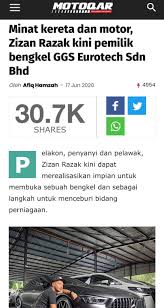 Gosip ini diperhebatkan lagi apabila ada laporan yang mengatakan gadis yang. Scrut Benarkah Zizan Razak Dah Beli Syarikat Ggs Facebook