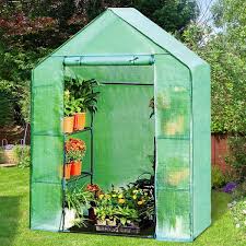 8 Shelves Greenhouse Portable Mini Walk In Outdoor 3 Tiers Mini Planter House Yard Garden Outdoor Living Home Garden